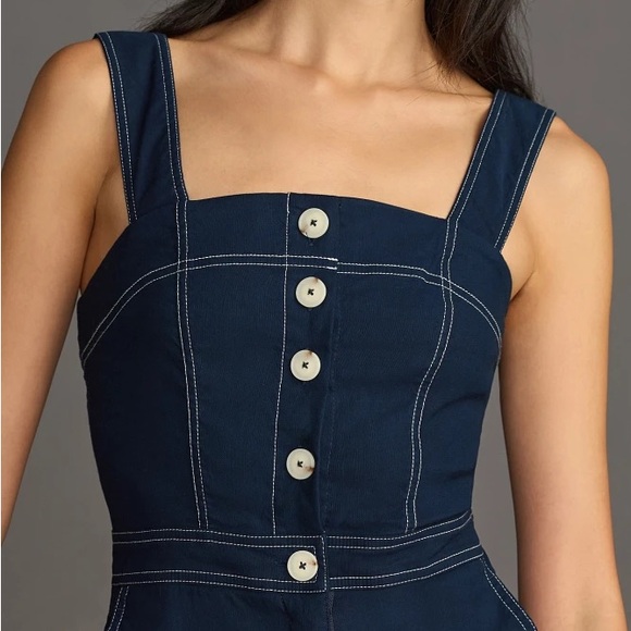 Anthropologie Portside Button-Front Romper - Picture 6 of 11
